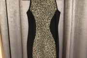 Women Gold / Black Dress two-piece
