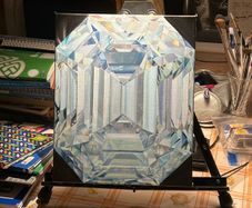 Original Oil Painting  - Diamond