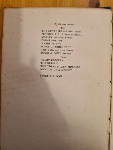 The Riddle And Other Stories By Walter De La Mare. Hardback.1