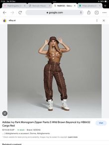 adidas x Ivy Park Beyonce Monogram Zipper Pants XS