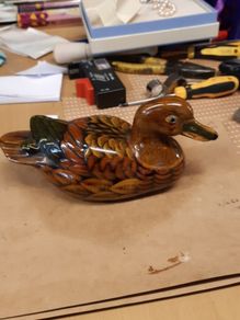Duck ornament porcelain