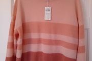Gerry Weber Pink Stripe Jumper - Fits UK 12 to 14 - BNWT RRP 90