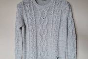 Diesel cable knit sparkle jumper Size large ptp 22" grey In excellent condition