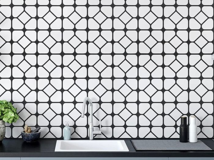 Sticky Back Plastic Self Adhesive Black and White Leaf Wallpaper 29X300cm Vinyl Wrap Stick Waterproof Film Roll for Kitchen Walls Cupboard Furniture Removable DIY Countertops Refurbished Stickers MULTIPLE SIZES AVAILABLE (FREE POSTAGE)