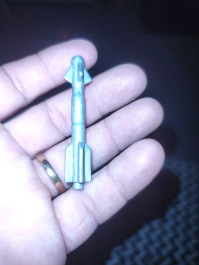 Vintage, Hasbro, GI JOE 1987 Cobra Pogo Ballistic Battle Ball Grey MISSILE- Part