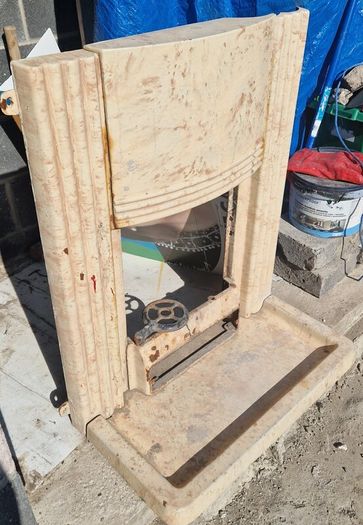 Art Deco Cast Iron Fireplace