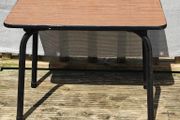 Retro 1960s brown formica side table