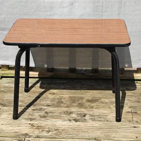 Retro 1960s brown formica side table