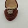 Vintage 18ct White Gold Tiered Cluster Cocktail Ring | 6.85g | Fully Hallmarked - Size M Image 2