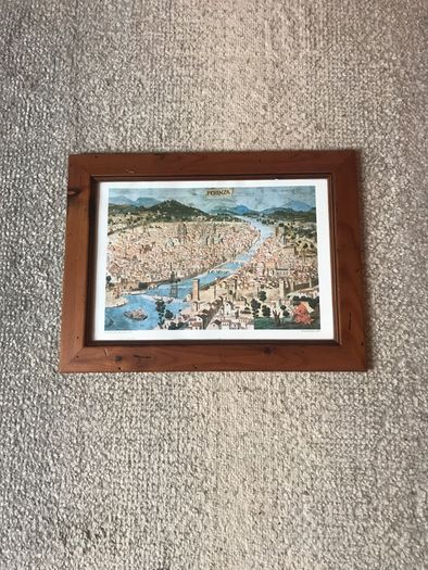 Florence , Italy -  Print Of The Medieval City