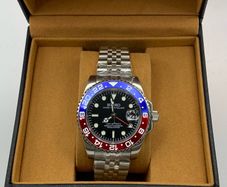 Seiko Watch Mod Pepsi Automatic 40mm