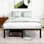 King Size Bed Frame, 36cm High Metal Platform Bed Frames Image 6