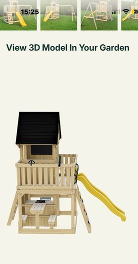 wooden swing set