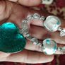 Vintage Murano Glass Necklace with Heart. Image 4