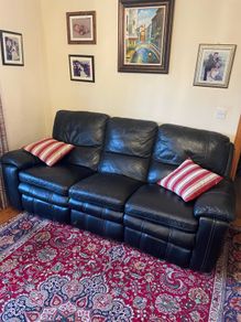 Italian Leather Recline Sofa