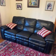 Italian Leather Recline Sofa