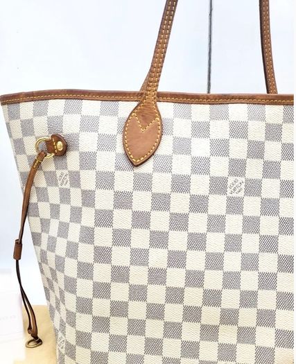 Louis Vuitton Neverfull Azure MM Authentic
