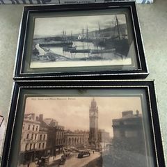 2 Framed Old Print  Of Northern Ireland