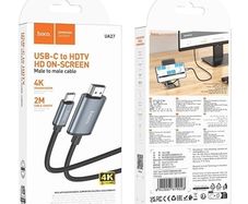 Hoco UA27 HD On-Screen Type-C to HDMI Cable Grey