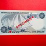 Bermuda. 1  Dollar  1984.  ( Specimen  )  Rare  Pick  28s. Uncirculated Image 2