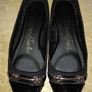 Black Flat Shoes, Size 4 Image 3