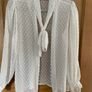Pretty cream blouse size xl Image 3
