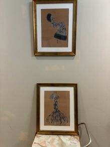 Framed Fashion Illustrations
