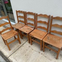 5 Wooden Chairs
