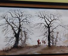 Painting fox hunt