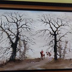 Painting fox hunt