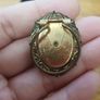 Vintage wooden core brooch Image 3