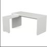 IKEA White L Shaped DeskCorner Desk Good Conditio Image 3
