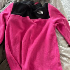 north face pink quarter zip fleece