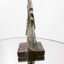 Horse Sculpture - Patinated Bronze, Marble (Signed) Image 9