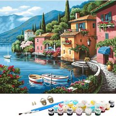 NEW SALE | Painting by Number Kits for Adult, DIY Canvas Oil Painting Kit for Kids or Beginner with Paint brushes Acrylic Pigment Drawing Paintwork 16x20inch