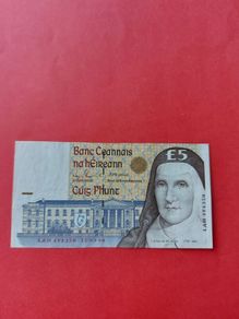 C series five pound Catherine McAuley banknote
