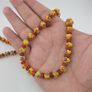 Antique Venetian African Eyes & Red African Tiny tire Shape Glass Beads Necklace Image 10