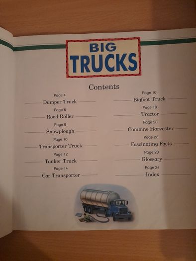Children's book Big Trucks