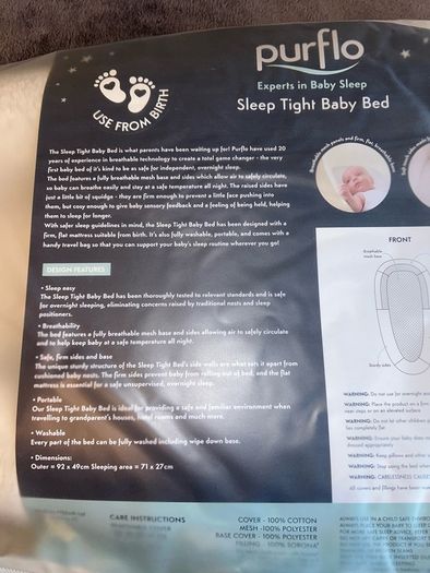 Purflo Sleep Tight Baby Bed