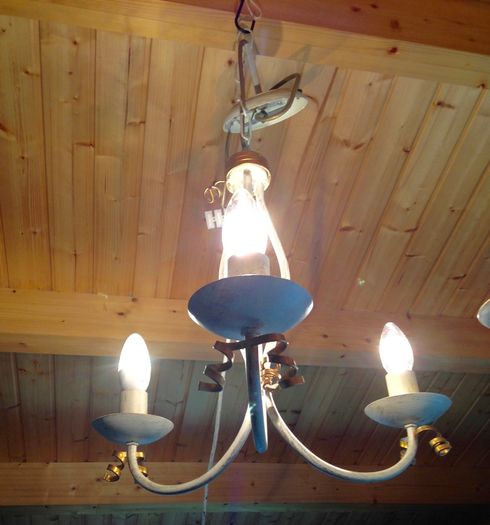 DAR RIB0333M Cream metal Ceiling Light