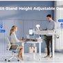 120 x 60 cm, Stable Sit-Stand Desk with Memory Control Image 7