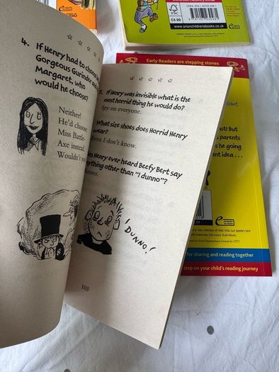 Horrid Henry by Francesca Simon Bundle of four books Paperbacks
