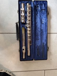 Vintage Emerson Open Hole Flute - Elkhart, Indiana - Sterling Silver Headjoint