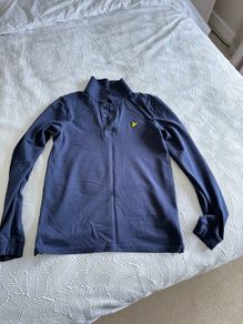 Lyle & Scott long sleeve polo, large