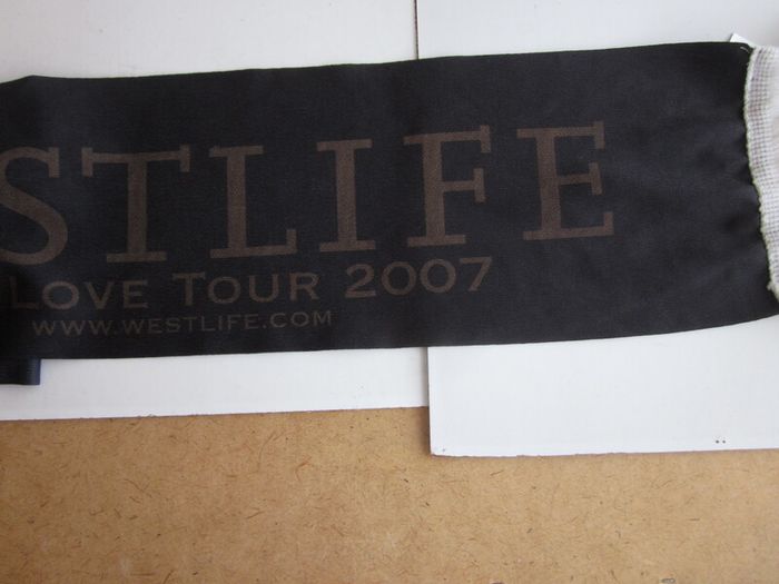 Vintage Westlife Fringe Scarf "The Love Tour 2007"