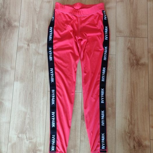 Bright Coral Sports Leggings, size M