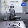 Brand New Office/Gaming Chair, Foldable Backrest for Small Spaces, Flip-up Armrests, Footrest(!) - Grey Image 7