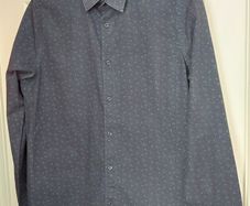 Next navy floral shirt - size M - slim fit