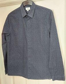 Next navy floral shirt - size M - slim fit