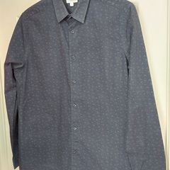 Next navy floral shirt - size M - slim fit
